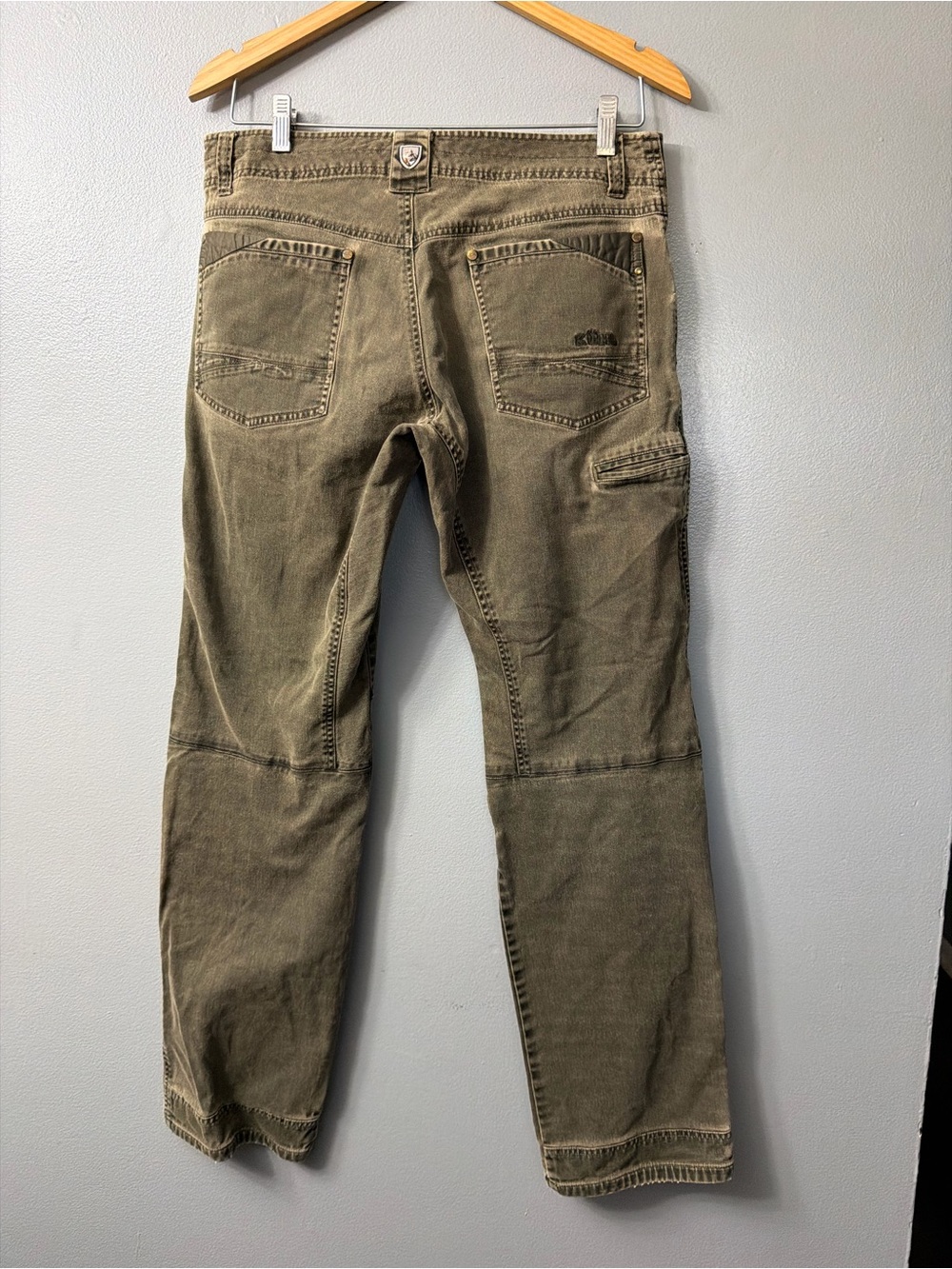 Kuhl Easy Ryder Mens Olive Green Casual Pants 33x34 - Picture 7 of 9